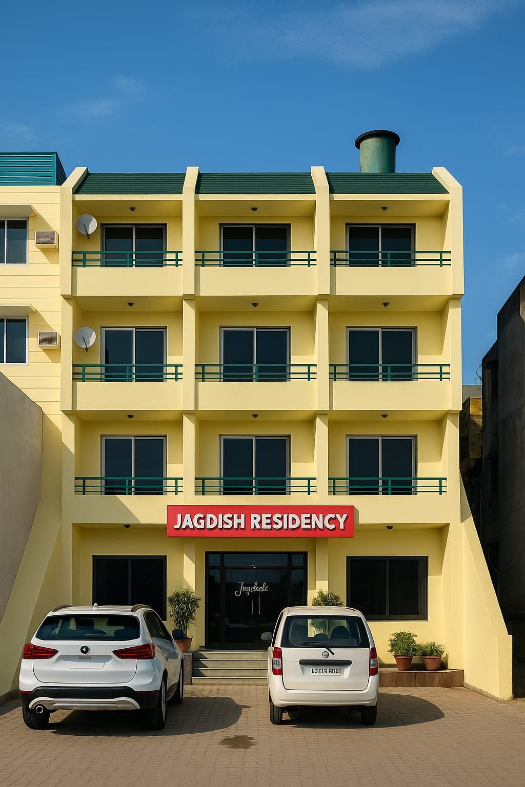 Hotel exterior and parking