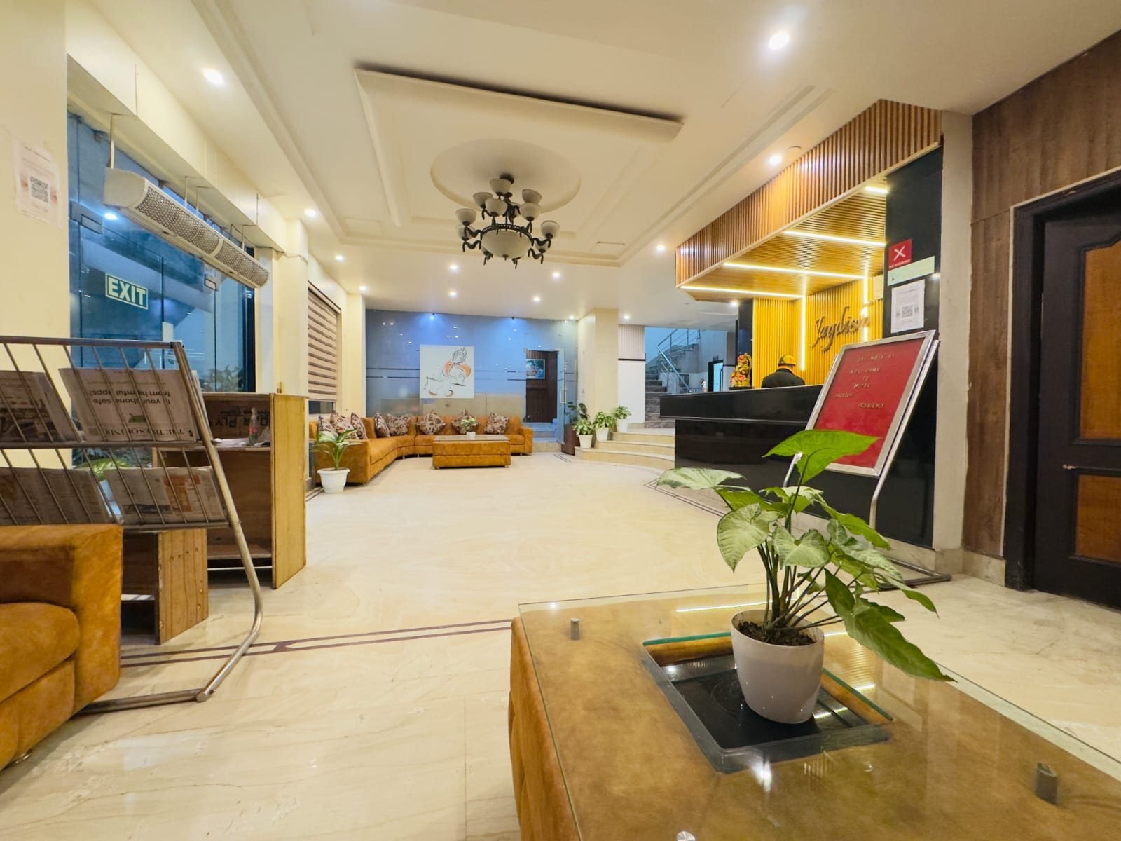 Lobby and reception area